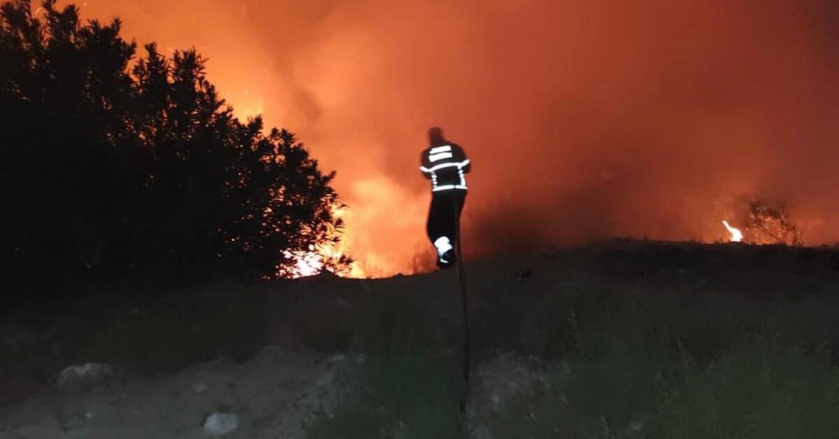 Antakya’da çıkan orman yangını büyümeden söndürüldü