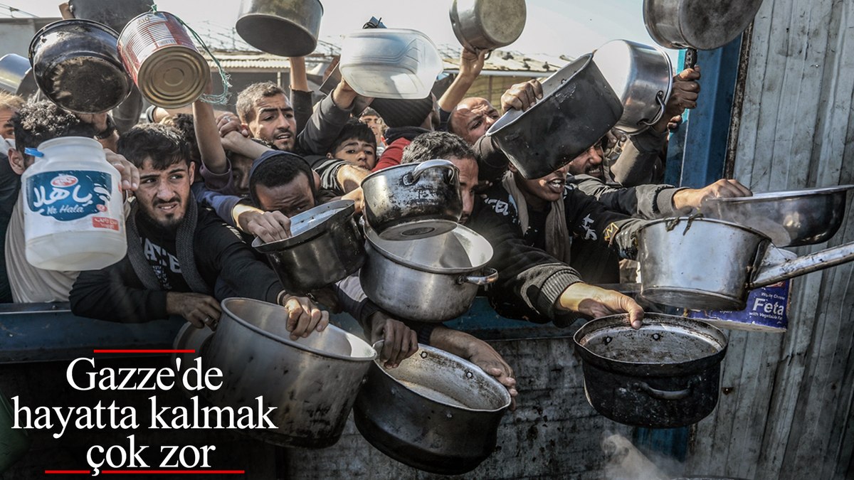 İsrail saldırıları ve ambargosu altındaki Gazze’de açlık ve susuzluk krizi yaşanıyor